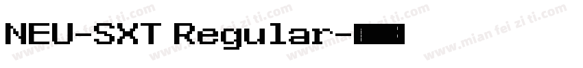 NEU-SXT Regular字体转换